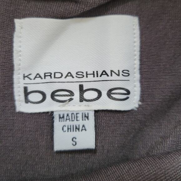 Strapless Mini Dress Sweetheart Neckline Faux‎ Leather Accents Pockets Glam - S - Picture 5 of 9